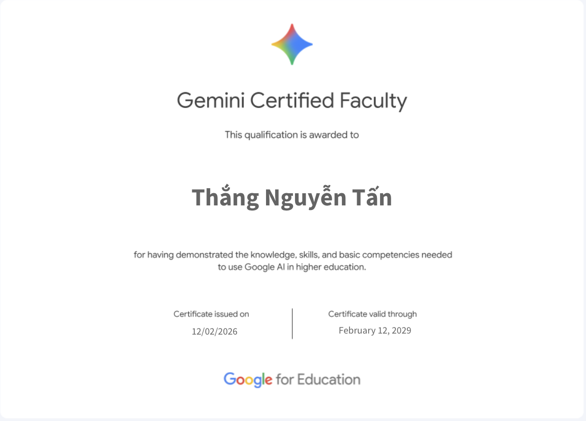 Gemini Certified Faculty